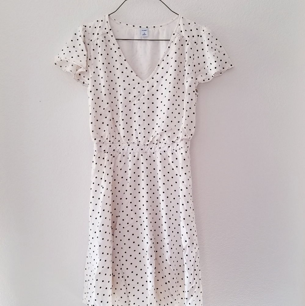 Black and White Polka Dot Dress XS